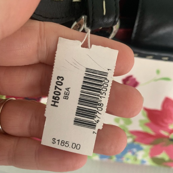 Brighton NWT women’s pink & green floral shoulder purse - Picture 8 of 10